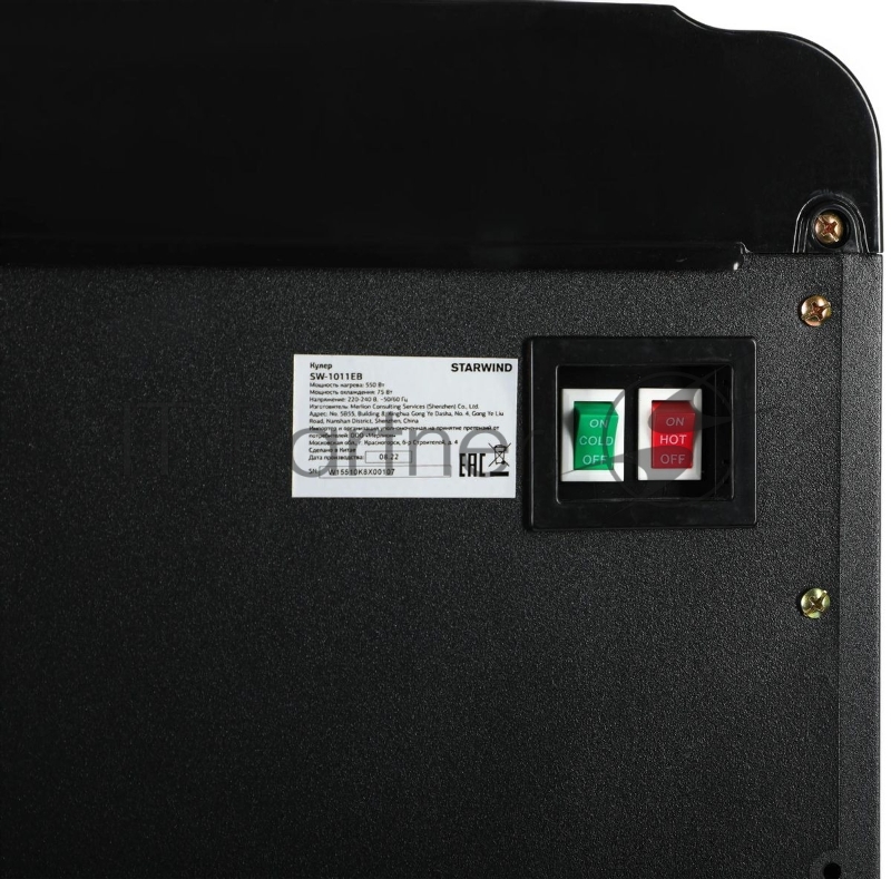 Кулер Starwind SW-1011EB напольный электронный черный/серебристый