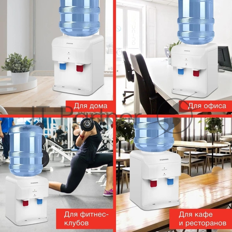 Кулер Starwind SW-2001EW настольный электронный белый