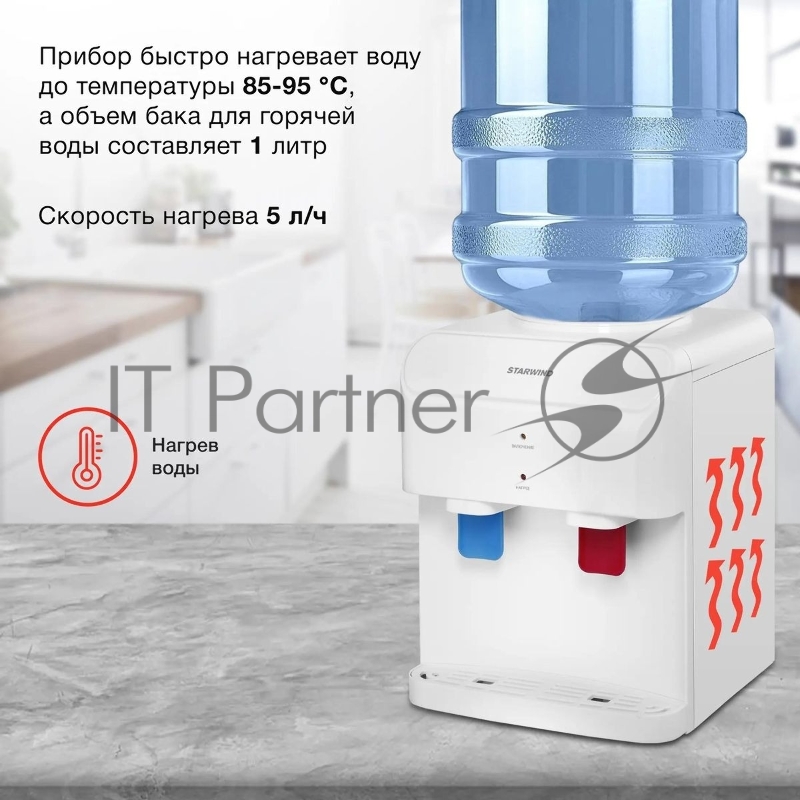 Кулер Starwind SW-2001EW настольный электронный белый