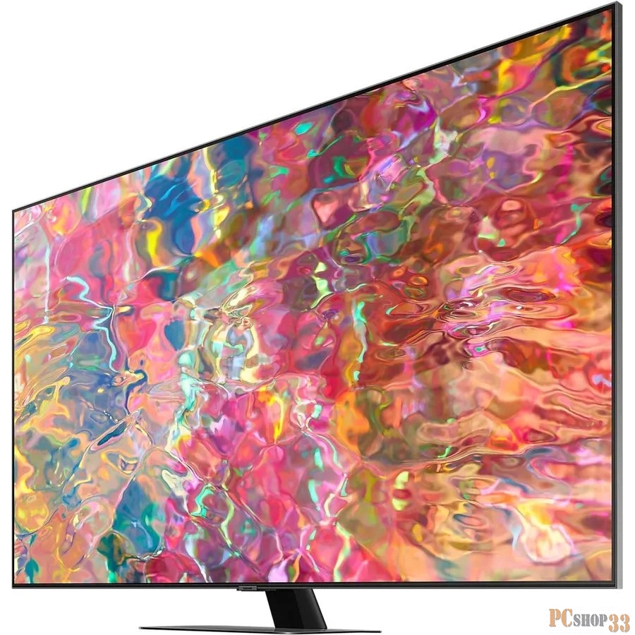Телевизор QLED Samsung 55 QE55Q80BAUXCE Series 8 темно-серебристый 4K Ultra HD 120Hz DVB-T2 DVB-C DVB-S2 USB WiFi Smart TV (RUS)