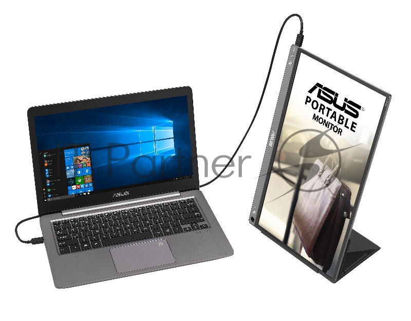 Монитор 15.6 ASUS MB16ACE DarkGrey(IPS, LED, Wide, 1920x1080, 5ms, 178°/178°, 250 cd/m, 800:1, +USB, )