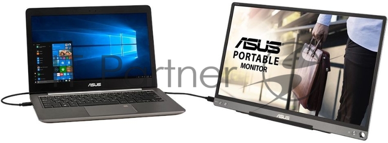 Монитор 15.6 ASUS MB16ACE DarkGrey(IPS, LED, Wide, 1920x1080, 5ms, 178°/178°, 250 cd/m, 800:1, +USB, )