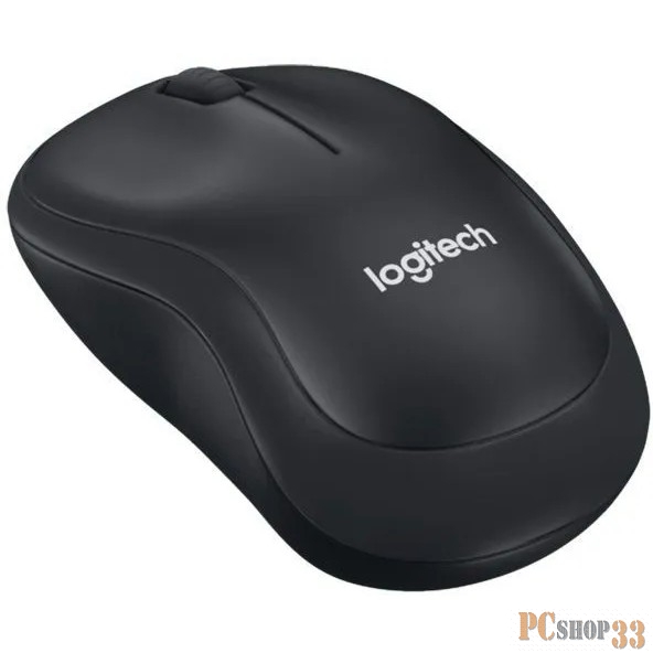 Мышь Logitech B220 черный оптическая (1000dpi) беспроводная USB
