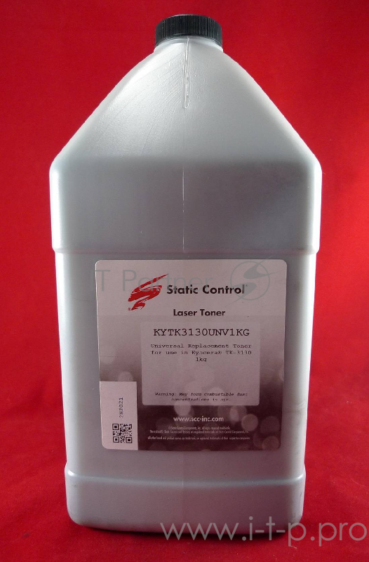 Тонер Static Control для Kyocera FS-4100/4200/4300DN (TK-3130), 1 кг, флакон