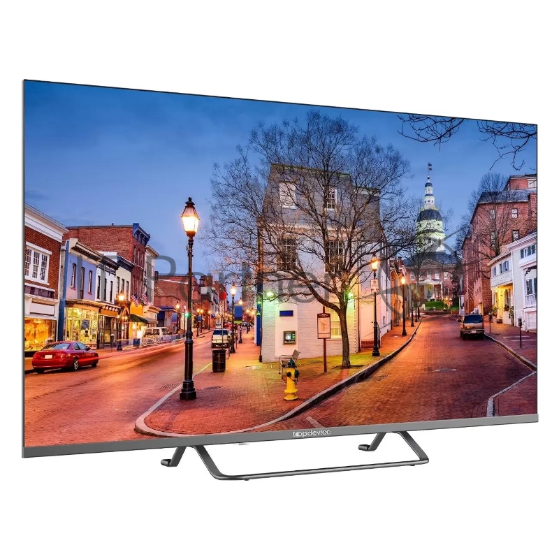 Телевизор 40 Topdevice, DLED, FHDб SmartTV, FRAMELESS, MT9256, DVB-T/C/T2/S2, Android 11 1G+8G, H.265, Dolby, AC-3, WiFi, Черный (TDTV40BS04FBK)