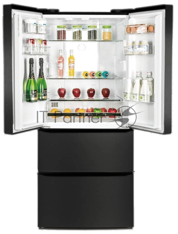 Холодильник Hyundai CM5045FDX черная сталь (трехкамерный)