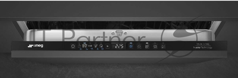 Встраиваемая посудомоечная машина SMEG Полностью встраиваемая посудомоечная машина, 60 см, Загрузка 13 комплектов посуды, 5 программ, 1/2 загрузка,уровень шума: 42 дБ(А),класс энергоэффективности C,LED-подсветка