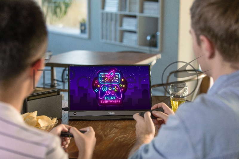 МОНИТОР 15.6 ASUS MB16AMT DarkGrey(IPS, LED, Wide, 1920x1080, 5ms, 178°/178°, 250 cd/m, 700,000:1, +НDMI, +MM, +USB, )