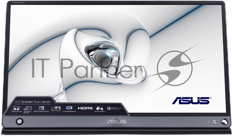 МОНИТОР 15.6 ASUS MB16AMT DarkGrey(IPS, LED, Wide, 1920x1080, 5ms, 178°/178°, 250 cd/m, 700,000:1, +НDMI, +MM, +USB, )