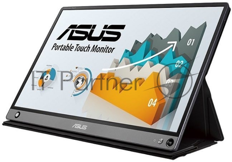 МОНИТОР 15.6 ASUS MB16AMT DarkGrey(IPS, LED, Wide, 1920x1080, 5ms, 178°/178°, 250 cd/m, 700,000:1, +НDMI, +MM, +USB, )