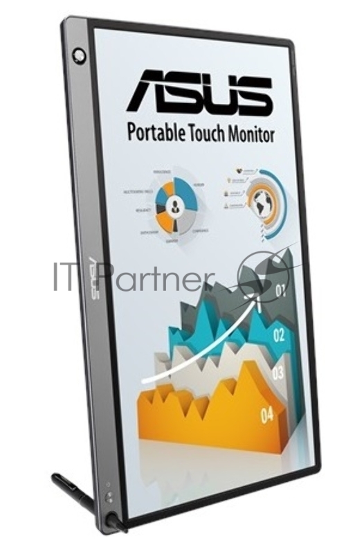 МОНИТОР 15.6 ASUS MB16AMT DarkGrey(IPS, LED, Wide, 1920x1080, 5ms, 178°/178°, 250 cd/m, 700,000:1, +НDMI, +MM, +USB, )