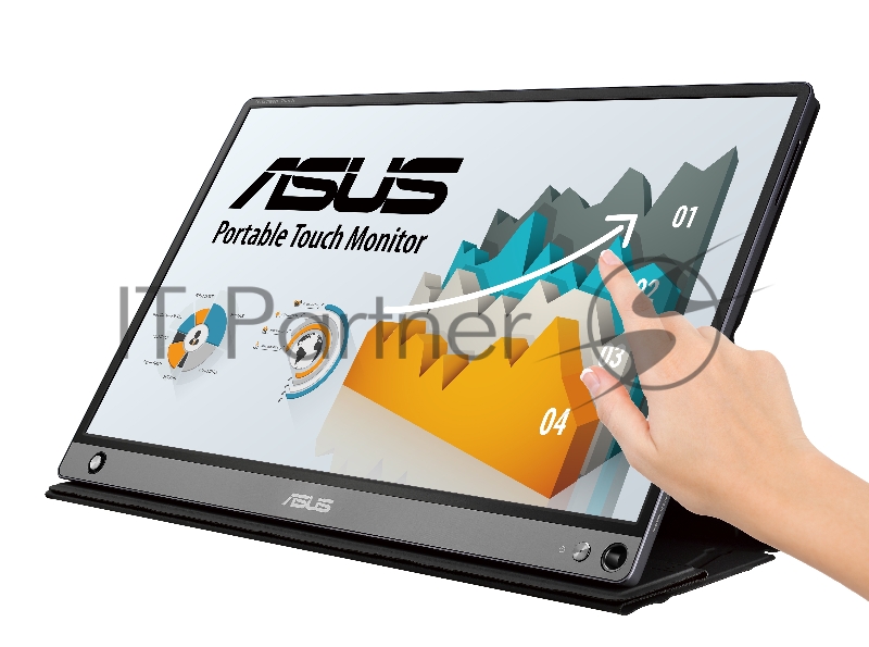 МОНИТОР 15.6 ASUS MB16AMT DarkGrey(IPS, LED, Wide, 1920x1080, 5ms, 178°/178°, 250 cd/m, 700,000:1, +НDMI, +MM, +USB, )
