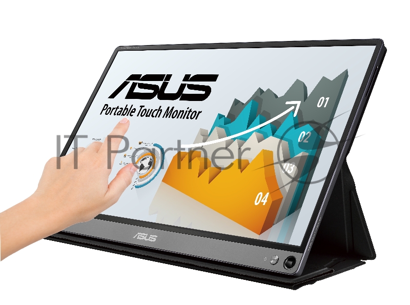 МОНИТОР 15.6 ASUS MB16AMT DarkGrey(IPS, LED, Wide, 1920x1080, 5ms, 178°/178°, 250 cd/m, 700,000:1, +НDMI, +MM, +USB, )