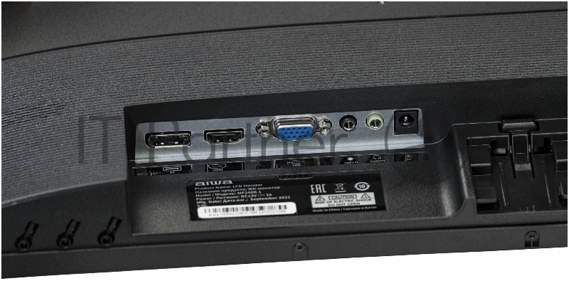 Монитор 23.8 AIWA MF240B-1 Black (IPS, 1920x1080, D-sub+HDMI+DP, 5 ms, 178°/178°, 250 cd/m, 1000:1, MM)