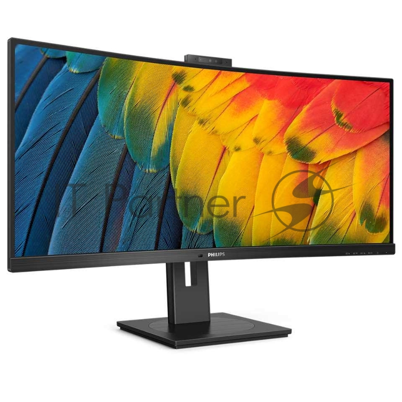 МОНИТОР 34 PHILIPS 34B1U5600CH/00 Black с поворотом экрана (VA, изогнутый, 3440x1440, 120Hz, 4 ms, 178°/178°, 350 cd/m)