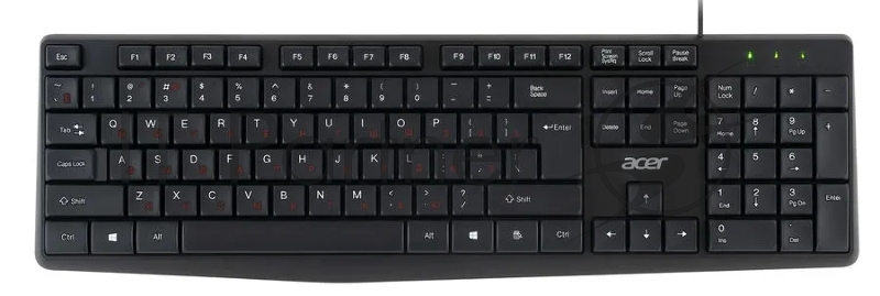 Клавиатура + мышь Acer OMW141 клав:черный мышь:черный USB