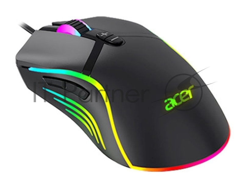 Мышь Acer OMW144 черный оптическая (3200dpi) USB (7but)