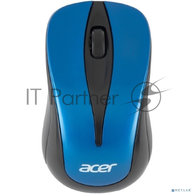 Мышь Acer OMR132 синий/черный оптическая (1000dpi) беспроводная USB для ноутбука (3but)