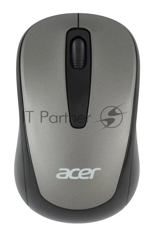 Мышь Acer OMR134 серый оптическая (1000dpi) беспроводная USB для ноутбука (3but)
