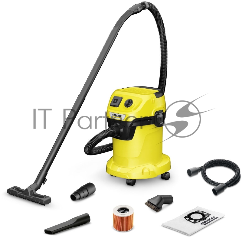 Строительный пылесос Karcher WD 3 P V-17/4/20 Workshop 1000Вт желтый