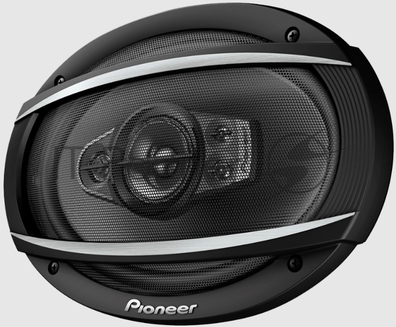 Колонки автомобильные Pioneer TS-A6987S 650Вт 90дБ 4Ом 16x24см (6x9дюйм) (ком.:2кол.) коаксиальные пятиполосные