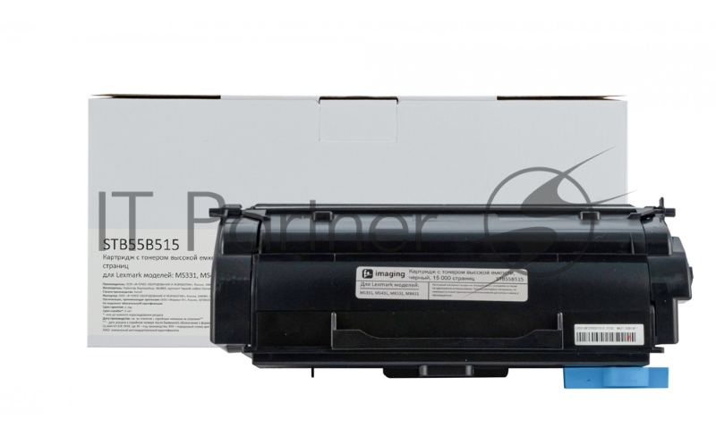 Картридж F+imaging черный, 15000 стр. для Lexmark MS331, MS431, MX331, MX431 (аналог 55B5H0E)