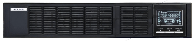 Источник бесперебойного питания 2000 ВА/2000 Вт (on-line, Iзу=12А, встроенная АБ 48В, Rack/Tower) ATS 2000 R-BE