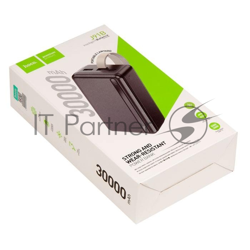 Внешний аккумулятор HOCO J91B power bank, 5V, 2.1A (30000mAh), черный