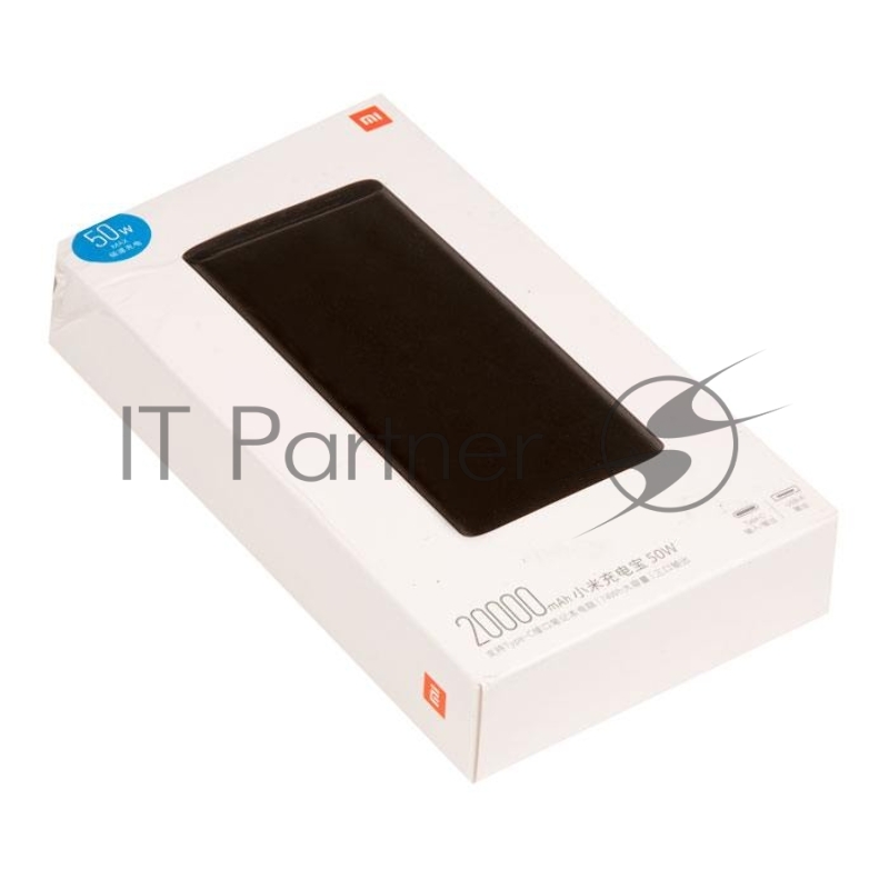Внешний аккумулятор Xiaomi Mi Power Bank 50Watt (20000 mAh) PB200SZM, черный