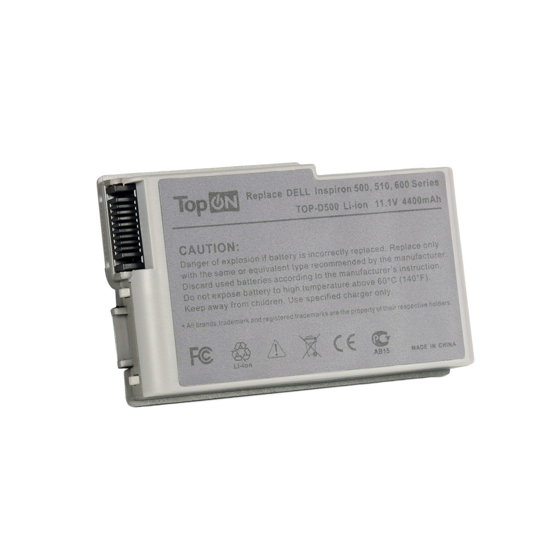 Аккумулятор для ноутбука Dell Inspiron 500m, 600m, Latitude D500, D600, Precision M20 Series. 11.1V 4400mAh 49Wh. M9014, 6Y270. Серебристый.