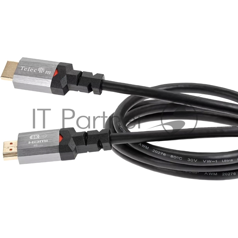 Кабель Telecom TCG365-1.5M HDMI 19M/M,ver. 2.1, 8K@60 Hz 1.5m метал разъемы, Telecom <TCG365-1.5M>