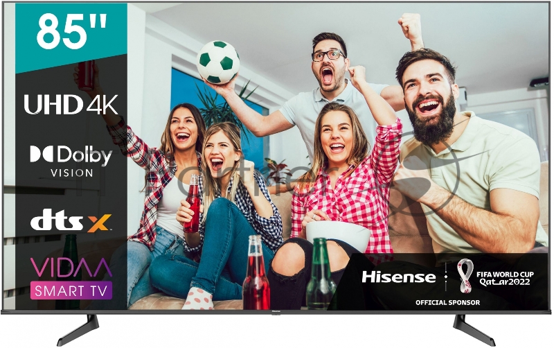 Телевизор LED Hisense 85 85A6BG 6 черный 4K Ultra HD 60Hz DVB-T DVB-T2 DVB-C DVB-S DVB-S2 WiFi Smart TV