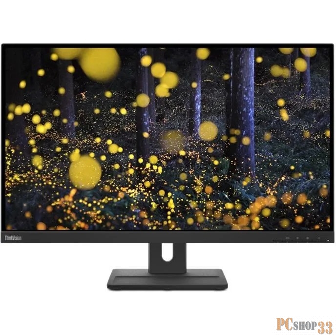 Монитор Lenovo 27 ThinkVision E27q-20 черный IPS 4ms 16:9 HDMI M/M матовая HAS Pivot 350cd 178гр/178гр 2560x1440 DisplayPort Ultra HD 2K (1440p) 6.6кг