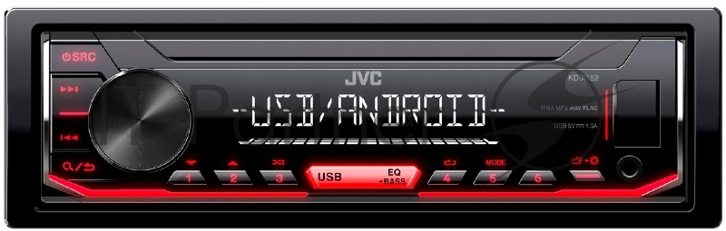 Автомагнитола JVC KD-X152M 1DIN 4x50Вт