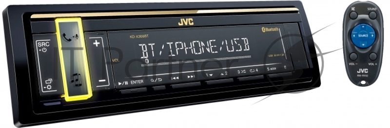 Автомагнитола JVC KD-X368BT 1DIN 4x50Вт
