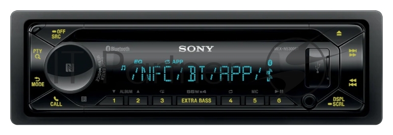 Автомагнитола CD Sony MEX-N5300BT 1DIN 4x55Вт