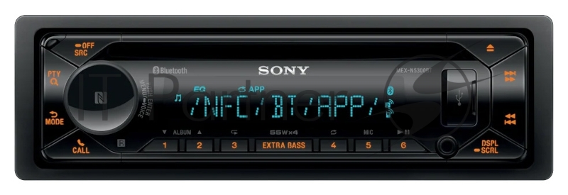 Автомагнитола CD Sony MEX-N5300BT 1DIN 4x55Вт
