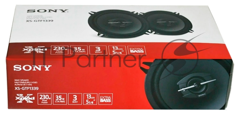 Колонки автомобильные Sony XS-GTF1339 (без решетки) 230Вт 89дБ 13см (5дюйм) (ком.:2кол.) коаксиальные трехполосные