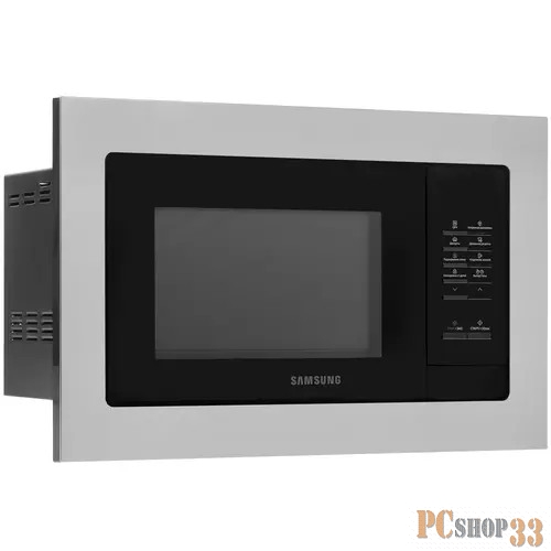 Микроволновая печь встраиваемая Samsung MS23A7013AT/BW 23л, 800Вт,серебристый