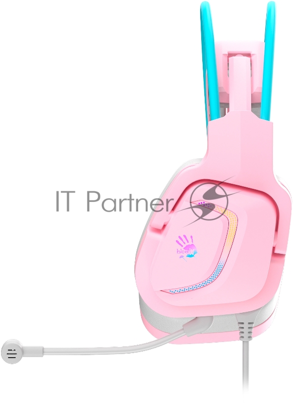 Наушники с микрофоном A4Tech Bloody G575 розовый/голубой (G575 /SKY PINK/ USB)