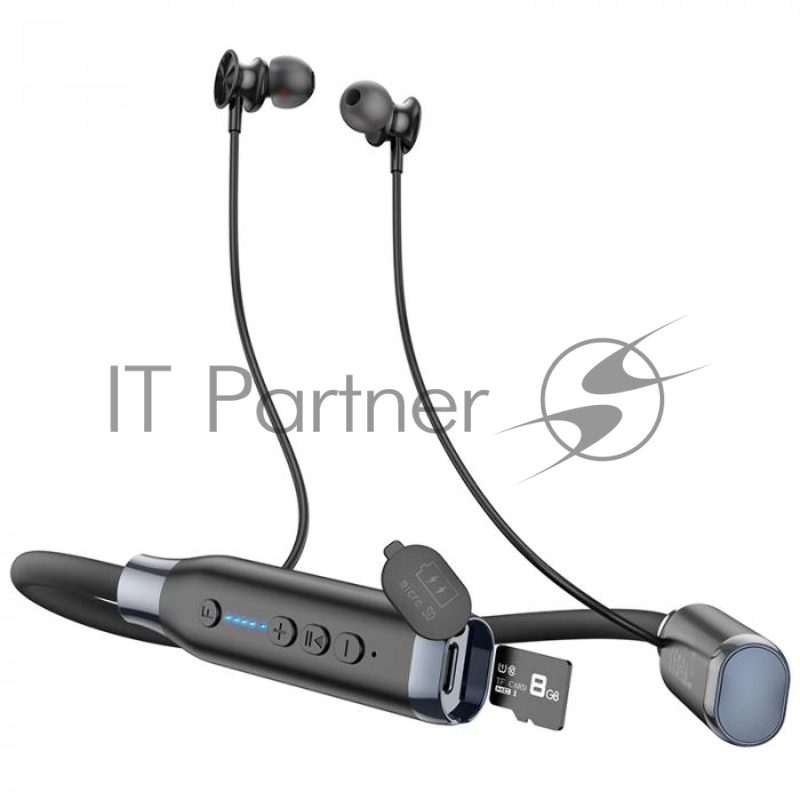 Наушники HOCO ES62 Pretty neck-hang беспроводные с шейной дугой, BT 5.3, черный