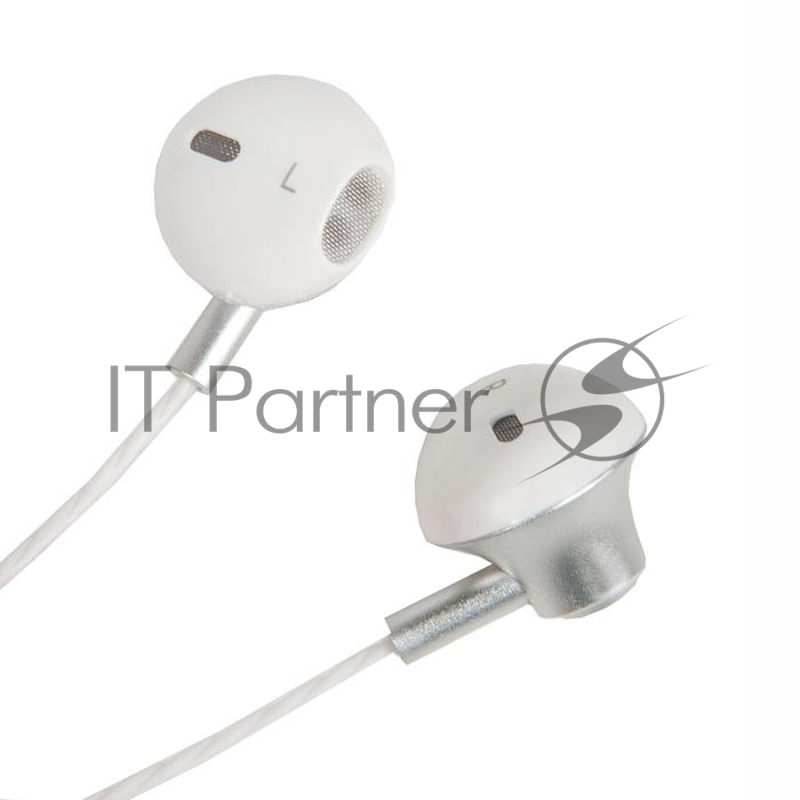 Наушники REMAX RM-711 Wired Earphone микрофон, подключение Jack 3.5 mm, серебристый