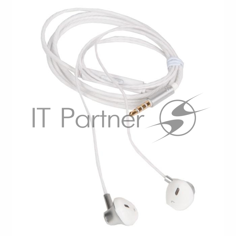 Наушники REMAX RM-711 Wired Earphone микрофон, подключение Jack 3.5 mm, серебристый