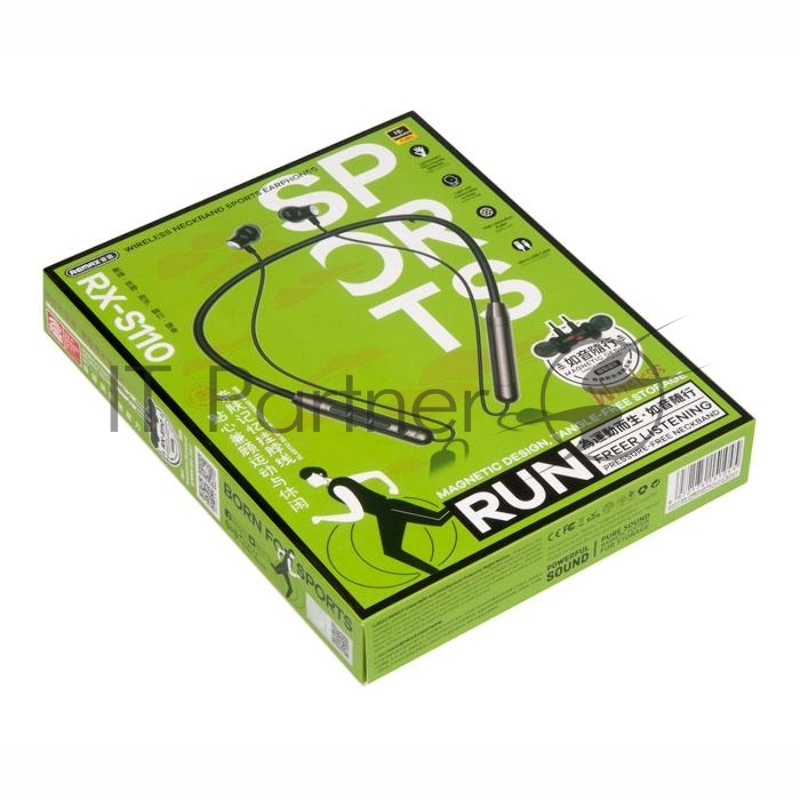 Наушники REMAX RX-S110 беспроводные с шейной дугой, BT 5.2, черный