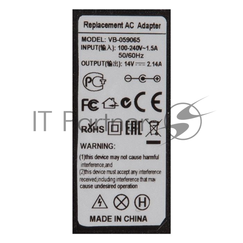 Блок питания для монитора Samsung, 14V, 2.14A, 30W коннектор 6.5 pin