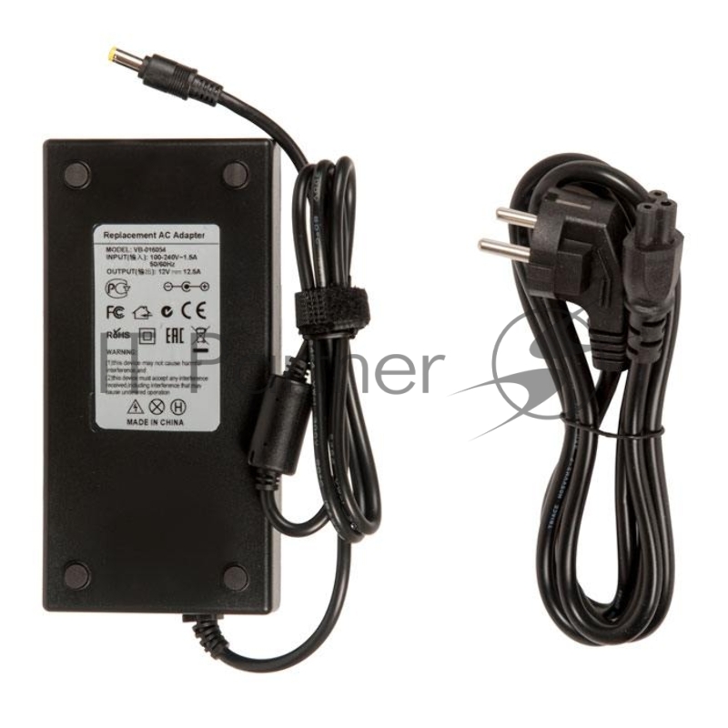 Блок питания для монитора и телевизора LCD 12V, 12.5A, 150W 5.5х2.5 мм
