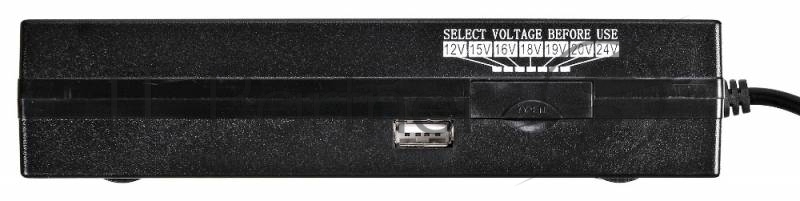 Блок питания Buro BUM-1129М120 ручной 120W 12V-20V 11-connectors 1xUSB 1A от бытовой электросети