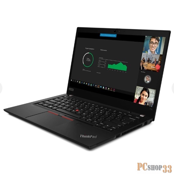 Ноутбук Lenovo ThinkPad T14 Gen 2 Core i7 1165G7 16Gb SSD1Tb Intel Iris graphics 14 IPS FHD (1920x1080) noOS grey WiFi BT Cam