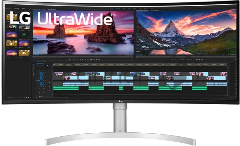 МОНИТОР 38 LG 38WN95C-W White Сurved (IPS, LED, Wide, 3840x2160, 144Hz, 1ms, 178°/178°, 450 cd/m, 1000:1, +DP, +2хHDMI,