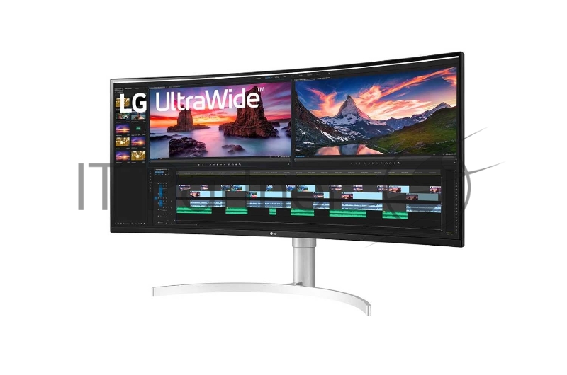 МОНИТОР 38 LG 38WN95C-W White Сurved (IPS, LED, Wide, 3840x2160, 144Hz, 1ms, 178°/178°, 450 cd/m, 1000:1, +DP, +2хHDMI,